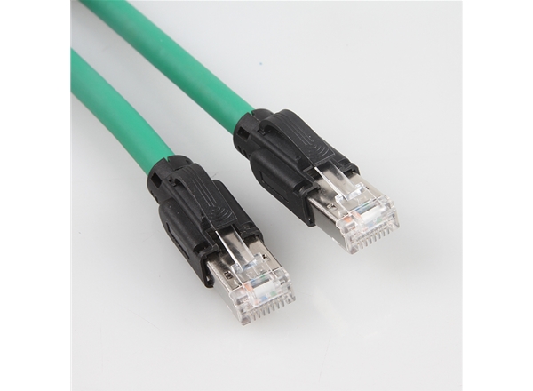 工業以太（tài）網線纜德式水晶頭安川電機M3通訊（xùn）線CAT6雙絞屏蔽高柔網線（xiàn）