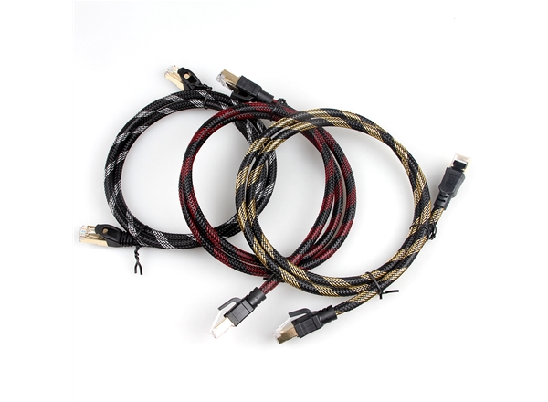 七類SFTP純銅網絡跳線（xiàn）帶外編織網