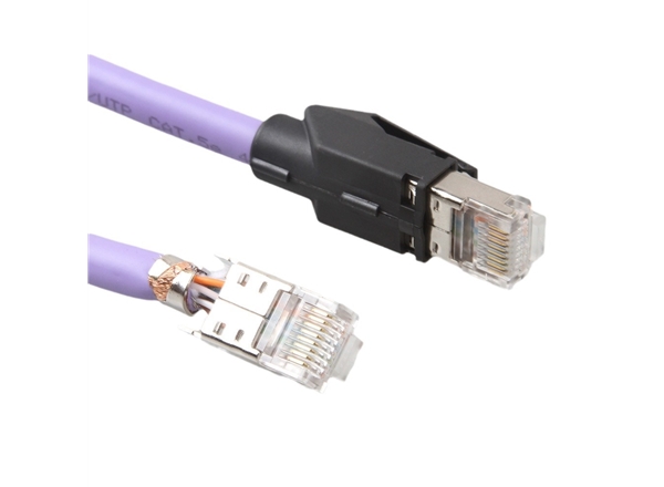 工業網線超五類超高柔組裝德式水晶（jīng）頭