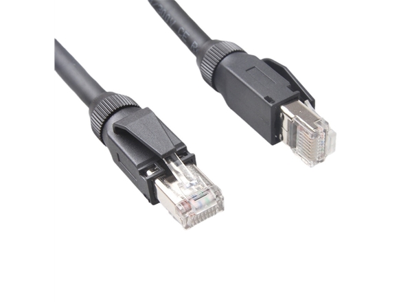 工業網線（xiàn）超五類超高柔組裝德（dé）式水晶頭-黑色