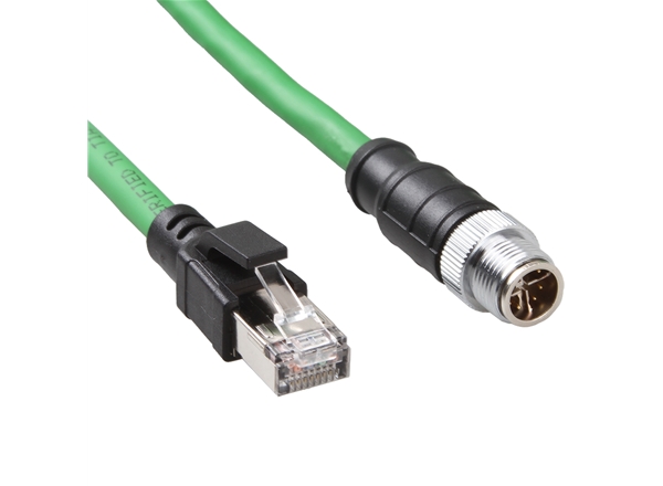 M12 8P X型（xíng）轉RJ45 公工業級網線