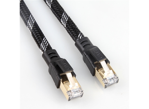 八類（lèi）SFTP純銅扁平網線（xiàn）帶外編網