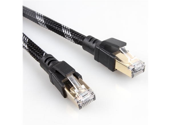 八類SFTP純銅雙屏蔽網線帶編織網-網線廠（chǎng）家